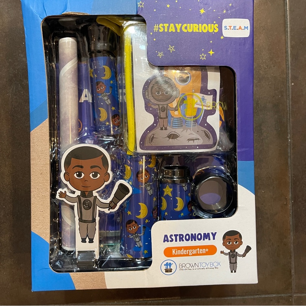 Browntoybox Astronomy Kit Toy STEAM Learning DIY Telescope Space Scene New Gift